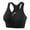 Black, variant on Lenpel Women's Zip Front Sports Bras Wireless High Impact Support Racerback Workout Bralettes Gym Yoga Bras