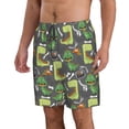 thumbnail image 2 of Naloa Cartoon Dinosaurs (2) Men's Beach Shorts, Surfing shorts, Swim trunks, Quick Dry Swim Trunks for Surfing Beach Fun - XX-Large, 2 of 9