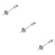 thumbnail image 1 of Billuyoard Soporte para comida de pájaros, soporte para alimentador de loros, palo de lanza de fruta de acero inoxidable, pincho para carne, palo de plata S 3piezas Billuyoard CBP001573, 1 of 6