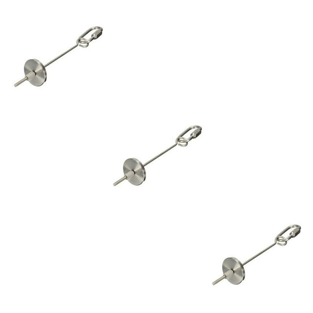 Billuyoard Soporte para comida de pájaros, soporte para alimentador de loros, palo de lanza de fruta de acero inoxidable, pincho para carne, palo de plata S 3piezas Billuyoard CBP001573