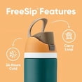 thumbnail image 2 of Owala FreeSip: Botella de acero inoxidable aislada con popote, 24 oz (700ml), 2 of 3
