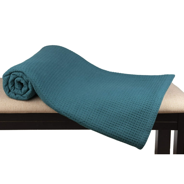 GLAMBURG 100% Cotton Thermal Blanket, Breathable Bed Blanket Twin Size,  Soft Waffle Blanket, Twin Blanket, All Season Cotton Blanket, Teal -  Walmart.com