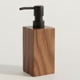 thumbnail image 2 of Bath Hand Soap & Lotion Dispenser ACACIA 10 FL OZ Brown and Black, 2 of 8