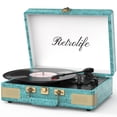 thumbnail image 1 of Maleta portátil Record Player Retrolife de 3 velocidades con Bluetooth, 1 of 7