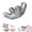 Gray, variant on Satin Side Sleeper Pillow with Contour Shape and Smooth Cover, Beauty Pillow Colors