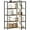 Vintage, variant on Casaottima Corner Bookshelf 5 Tier, 57 Inches Reversible Book Shelf for Living Room, Wooden Bookcase with Open Shelves and Metal Frame for Bedroom, Home Office, Kitchen, Rustic Brown