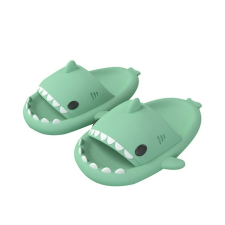 

Shark Slippers for Women Men Funny Shark Anti-Slip Novelty Open Toe Slides Casual Sandals for Outdoor Beach