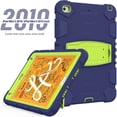 thumbnail image 4 of XYX Case for iPad Mini 5th/4th Generation 7.9 inch, Dual Layer Slim Heavy Shockproof Rugged Protective Cover Case with Kickstand (Navy Lime), 4 of 7