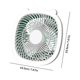 thumbnail image 3 of Ventilador de escritorio plegable Ventiladores portátiles de 3 velocidades 1200MAH Uso en interiores (Blanco B), 3 of 6