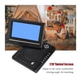 thumbnail image 3 of 7 Inch Portable DVD Player - Swivel Screen Rechargeable Car DVD Player with TV & Gamepad, 3 of 7