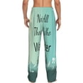 thumbnail image 3 of Daiia Men'S Not All Those Who Wander Are Lost1 Pants,Bottoms Sleep Lounge,Pajama Pants,Pj Bottoms Drawstring And Pockets-Medium, 3 of 9