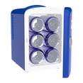 thumbnail image 3 of Pepsi 6 Can Portable Mini Fridge, 4L Personal Cooler with Carrying Handle, AC & 12V Car Adapter, Compact Beverage Cooler for Drinks, Skincare, and Snacks, 3 of 10