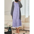 thumbnail image 3 of Avidlove Long Nightgown for Women Long Sleeve Nightshirt Full Length Sleepwear Soft Loungewear S-4XL, 3 of 6