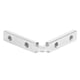 thumbnail image 2 of Accesorios para perfiles de aluminio, 10 piezas de perfil de aluminio interior, conector de esquina interior de perfil de aluminio, soporte de ángulo recto de perfil de aluminio, aspecto llamativo, 2 of 8
