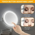 thumbnail image 5 of 10x Wall Mounted LED Makeup Mirror, 7 Inches, 5 of 5