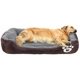 thumbnail image 2 of Dog Bed Super Soft Pet Sofa Cats Bed,non Slip Bottom Pet Lounger,self Warming And Breathable Pet Bed Premium Bedding (coffee), 2 of 5