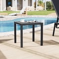 thumbnail image 6 of Crestlive Products Outdoor Side Table,Black Small Square Metal End Table with Easy Assembly,Weather Resistant Design for Pool Patio Balcony, 6 of 7