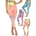 thumbnail image 5 of BadPiggies Tiktok Leggings Women's High Waist Yoga Pants Tie Dye Butt Lift Tummy Control Leggings Textured Scrunch Booty Tights (XL, Pink), 5 of 9
