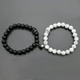 thumbnail image 1 of Pulseras magnéticas de corazón con cuentas naturales para hombres y mujeres, pulsera elástica de joyería, 1 of 1