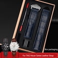 thumbnail image 2 of Nueva pulsera de cuero genuino de 19 mm, 20 mm y 22 mm para relojes Tag Heuer, correa de reloj para hombre, hebilla plegable, correa de piel de caimán, 2 of 5