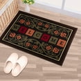 thumbnail image 5 of Ottomanson Machine Washable Non-Slip Rubberback Floral Border 2x3 Entryway Doormat, 20" x 30", Multicolor, 5 of 9