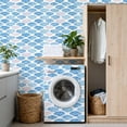 thumbnail image 4 of Peel and Stick Wallpaper 17.7in x 9.8ft Blue Purple Seashell White marine life ocean Contact Paper Vinyl Waterproof Self Adhesive Wall Paper for Bedroom Shelf Cabinet Renter Friendly, 4 of 8