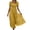 Yellow, variant on Bxsruta Womens Maxi Dresses Square Neck Puff Sleeve Smocked Flowy Casual Sundress