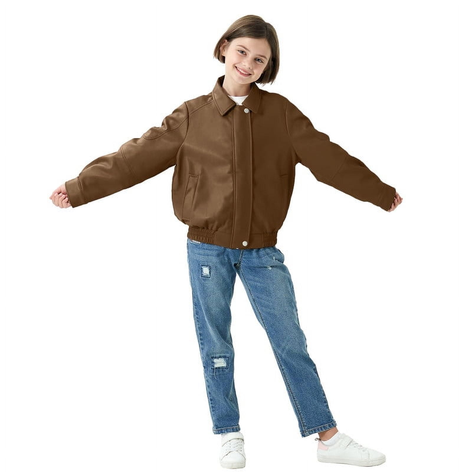 Rolanko Girls' Jogger Pants Active Kids Sweatpants with Pocket Hip Hop Streetwear