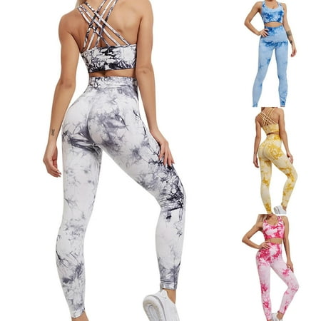 

Sports Running Fitness Suit Tie-dye Stretch Yoga Clothes