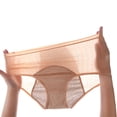 thumbnail image 4 of Minjewel Women's High Waisted Breathable Physiological Menstrual Period Underwear, Hygiene Pants for Women, Comfortable Period Panties,Beige,S, 4 of 5