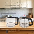 thumbnail image 3 of 12-Cup Coffee Maker Pot Replacement Compatible For Mr. Coffee Coffee Maker Models RF, LM, PC, SC Series BVMC-RF300, BVMC-MSX23-NLY, BVMC-MMX23,BVMC-SC12BL1-2,BVMC-PL12BL1-NP,BVMC-EM100 Series, 3 of 5