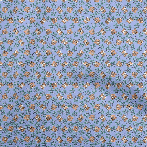 oneOone Velvet Dusty Blue Fabric Animal Sewing Fabric By The Yard Printed Diy Clothing Sewing Supplies 58 Inch Wide