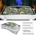 thumbnail image 4 of Kdxio Cute Dinosaurs Print Front Windshield Sun Shade,Folding Auto Sunshade for Car Truck SUV-Medium, 4 of 7