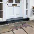 thumbnail image 6 of Addison Rugs Chantille Indoor/Outdoor Transitional Triangles Plum Washable Rectangle Rug, 1'8" x 2'6", 6 of 6