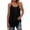 P Black, variant on Womens Ruched Cami Tank Top Thin Strap Loose Fit Sleeveless Summer Casual Blouse Shell Vest Top Lightweight Tee XXXXXXXL