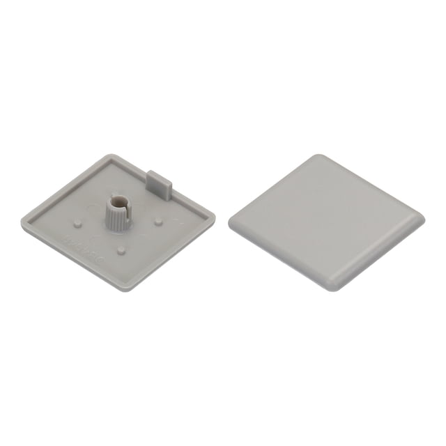 Unique Bargains Plastique Standard Carré Aluminium Extrusion Embout Gris Chariot 40x40mm, Aquarium Rack, Rack de Stockage 40Pcs