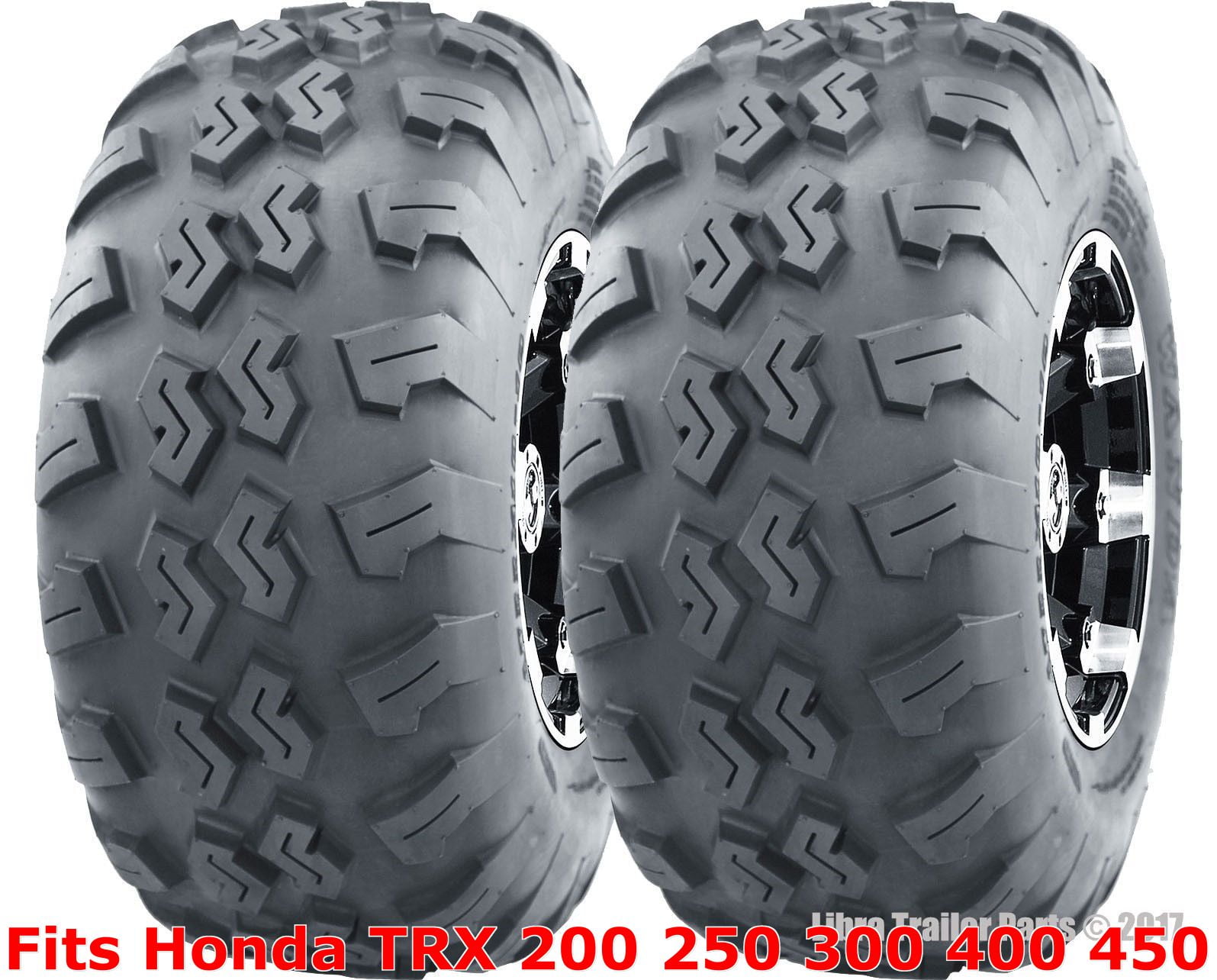 2 ATV Tires 21x710 21x7x10 Honda TRX 200 250 300 400 450 front P3018