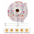 thumbnail image 6 of 15 Inch Round Placemats Set of 4, Purple Pink Spring Floral Non Slip Heat Insulation PP Table Mats, Colorful Summer Flowers Botanical Washable Place Mats for Kitchen Dining Party Table Decor, 6 of 7