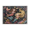 thumbnail image 2 of Area Rug Indoor 63"x48"in Non-Slip Wear Resistant Floor Mats Soft Large Carpets for Living Room Bedroom Home Decor Happy Mermaids, 2 of 7