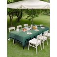 thumbnail image 4 of Outdoor Tablecloth with Umbrella Hole for Patio/Picnic/Party/Camping, Foggy Forest Green Waterproof Table Cloth Rectangle Table Cover Washable, Spooky Branch Tree Crow Bird Moon (60"x 102"), 4 of 9