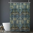 thumbnail image 4 of Victorian William Morris Original Design Vintage Shower Curtain Furniture Bathroom Fabric Decorations Washable Shower Curtain with Hooks, 4 of 8