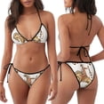 thumbnail image 3 of Kdxio Cowboy Rodeo Guitar Print Women's Two-Piece Bikini Swimsuit Adjustable Straps for Beach Pool Vacation, 3 of 6