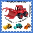 thumbnail image 3 of BJBSJSZ Small Car Engineering Vehicle Excavator Construction Toys, Construction Die Cast Vehicles - Excavator Toy for Ages 3+, 3 of 9