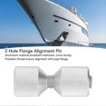 thumbnail image 2 of 2-Pack Anodized Aluminum Flange Alignment Pins, 1-1/8 in, Double Hole, for 0.5 in to 14 in Flanges, 150 lb, Silver, 2 of 4