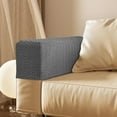 thumbnail image 5 of Stretch Armrest Covers for Chairs and Sofas Couch Arm Covers for Sofa Spandex Jacquard Armrest Cover Anti-Slip Furniture Protector Washable Armchair Slipcovers for Recliner （Gray）, 5 of 6
