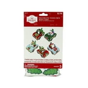 Holiday Time Decorate Your Own Mini Multicolor Holiday Paper Cars - Makes 5