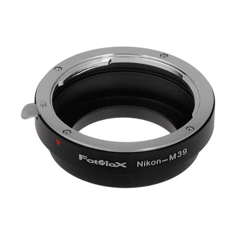 Fotodiox Lens Mount Adapter, Nikon F Lens to M39 (39mm x 1 Screw Mount) Cameras