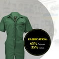 thumbnail image 2 of Natural Uniforms Short Sleeve Coverall 399 ( Hunter, Small ), 2 of 6