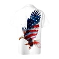 thumbnail image 3 of mgoYE Women Button Shirt XL 250th Anniversary USA Button T-Shirt 250 Years America Anniversary Button Shirt Womens 250th Independence Day Freedom Button Shirt USA Flag Star and Stripes Tee, 3 of 3