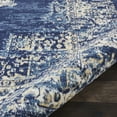 thumbnail image 5 of Nourison Grafix Persian Center Medallion Navy Blue Area Rug, 5 of 8